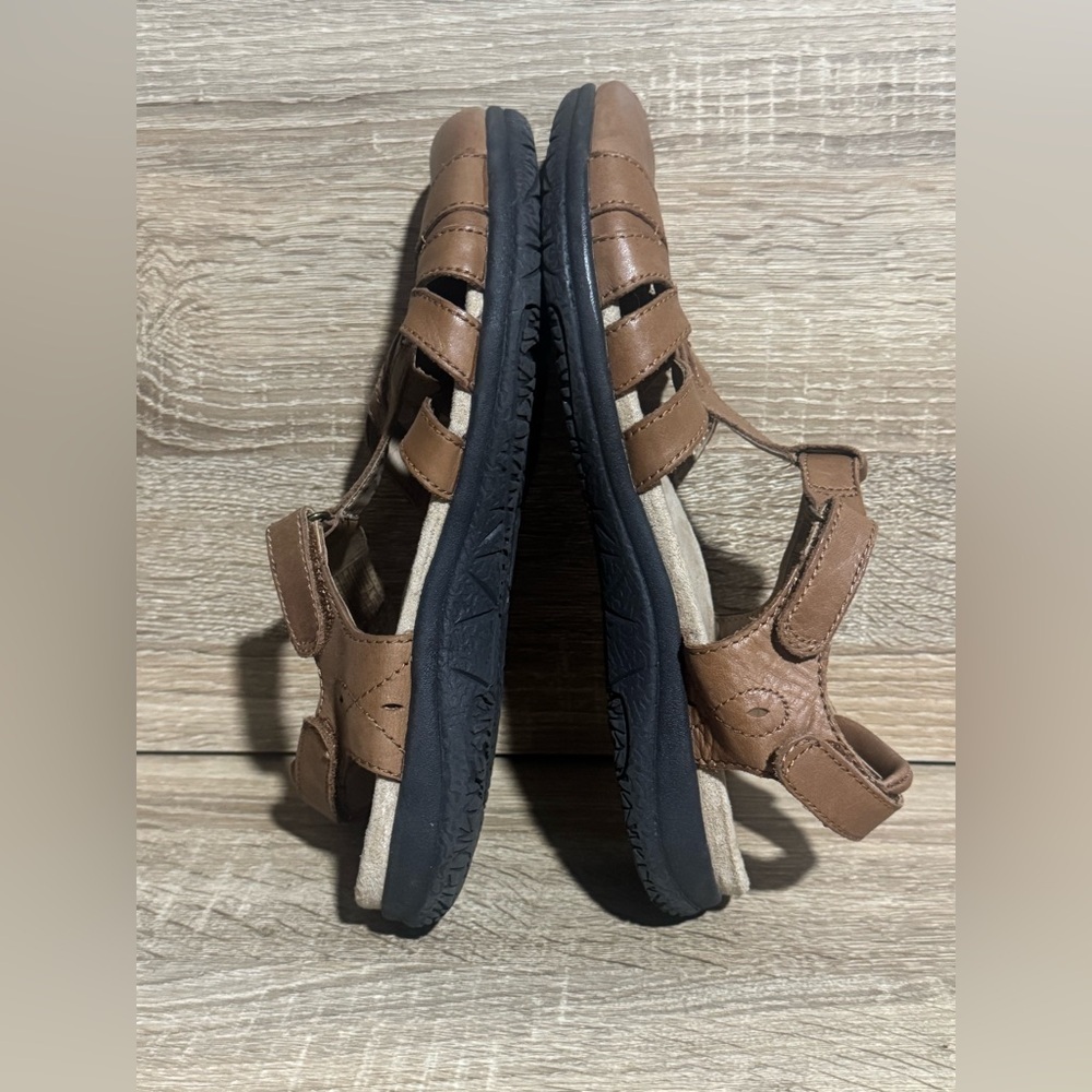 Earth Origins Women's Savoy Sierra Leather Closed Toe Brown Sandals Size 8.5 - Picture 10 of 10